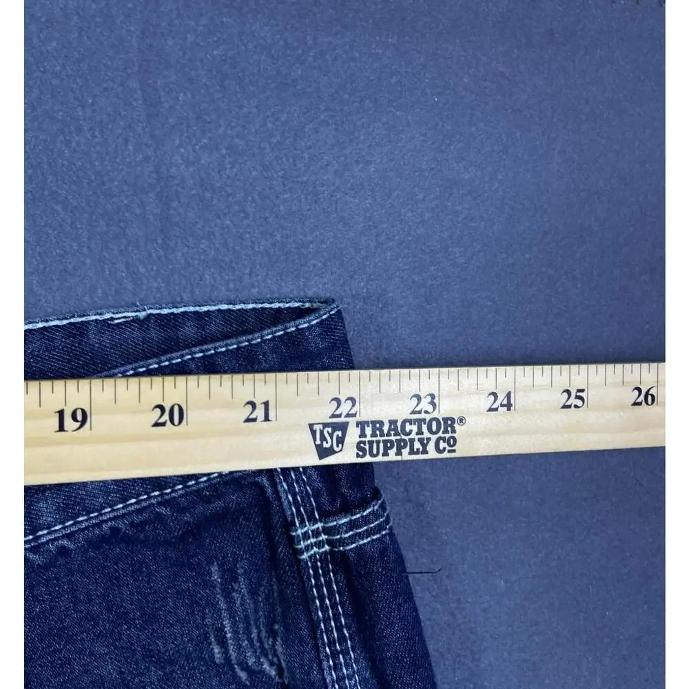 Born Fly Anytown USA Distressed Patch Paint Streetwear Denim Jeans Mens 42 44x35